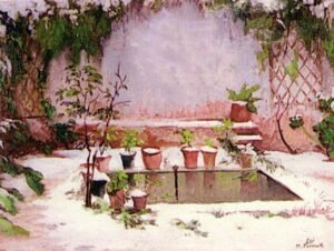 حديقتي في الشتاء